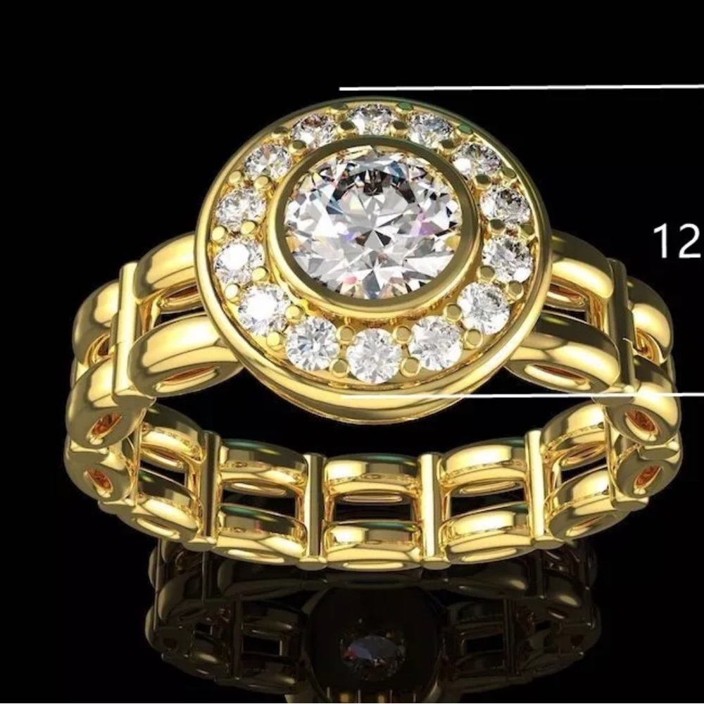 BRIDAL WEDDING RING - Picture 2 of 12